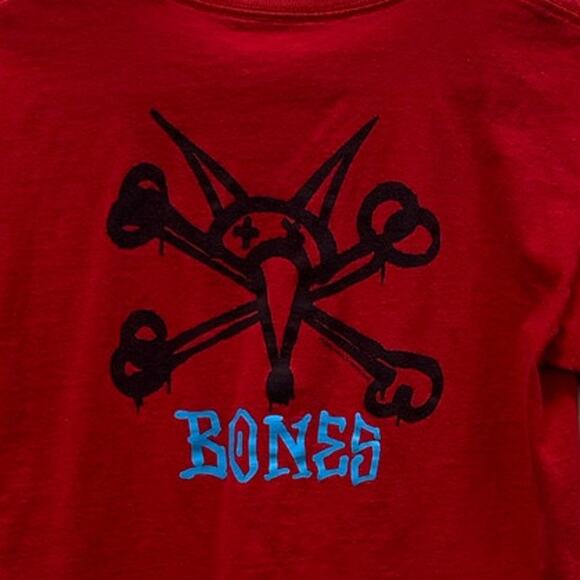 Bones Powell Peralta Youth Skateboard Red Tee size M - Picture 8 of 8